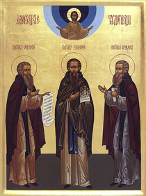 Икона преподобных Зосимы, Савватия и Германа Соловецких
