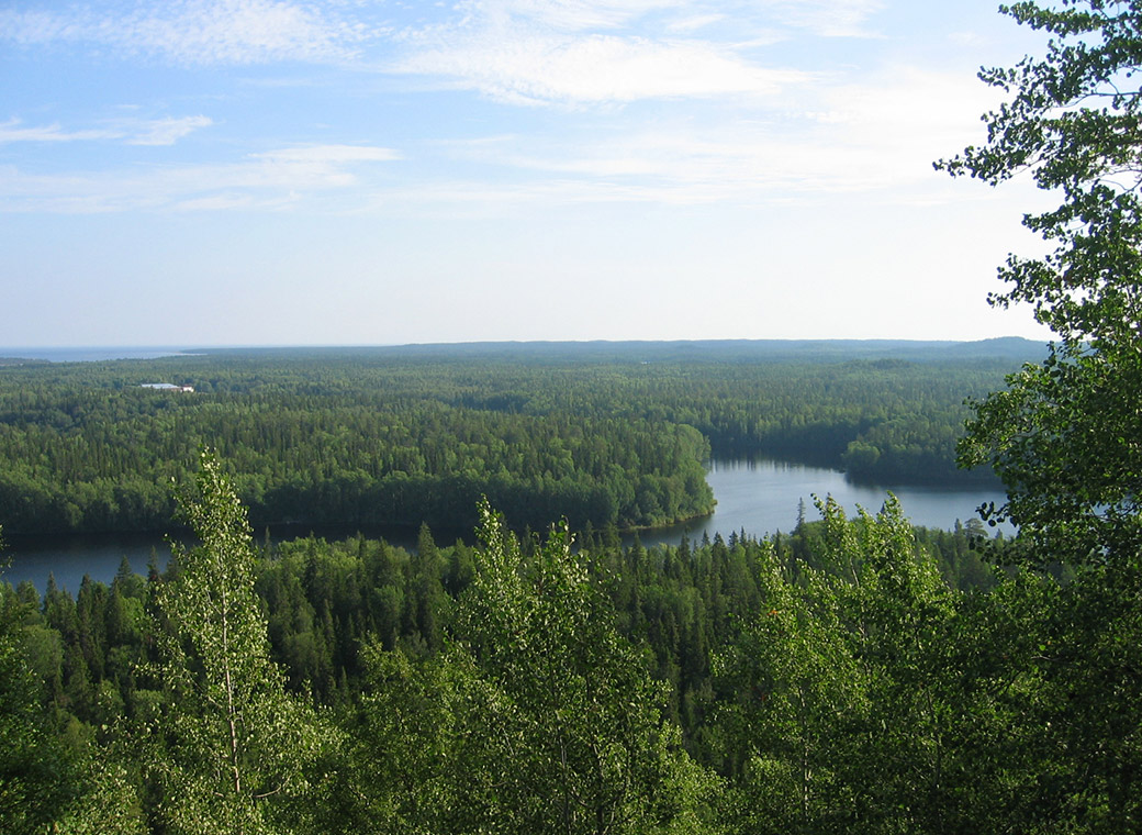 Вид с горы Секирная. Фото И.А. 2006 год