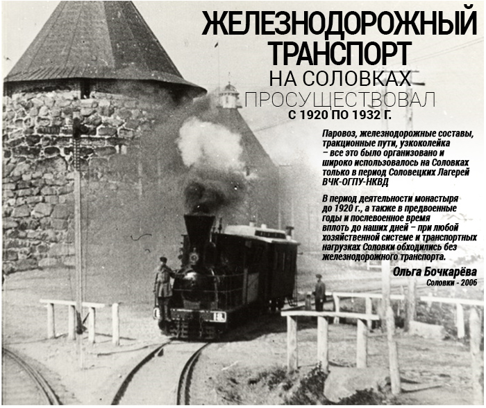 Железные дороги на Соловках. Узкоколеки и временные ветки
