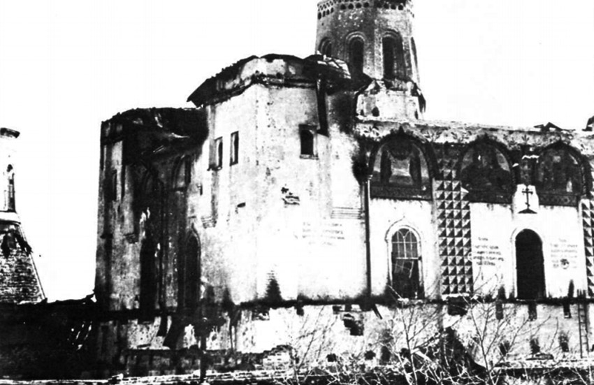 Преображенский собор после пожара