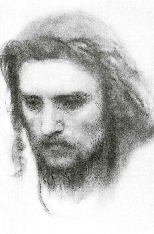 Крамской. Голова Христа (1872)