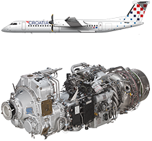 Bombardier Q400 с Pratt&Whitney