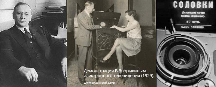 Демонстрация Зворыкиным електронного телевидения (1929)