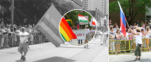 Гомосексуалисты и лесбиянки Канады протестуют против притеснений в России