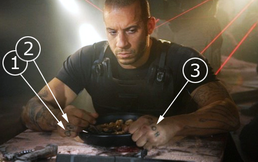 Vin Diesel's Tatoo - Вин Дизель бежал из лагеря и сделал татуировку СЛОН